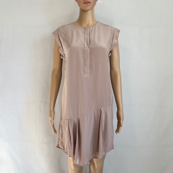 All Saints Romantic Roka Dress in Blush Pink, Women's Size 4 - Picture 2 of 12